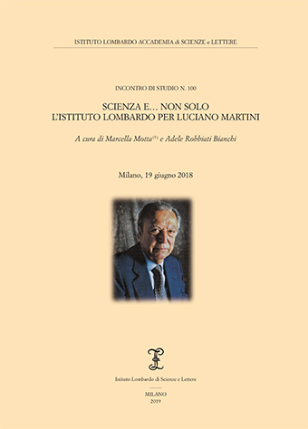 					Visualizza Scienza e... non solo. L'Istituto Lombardo per Luciano Martini
				